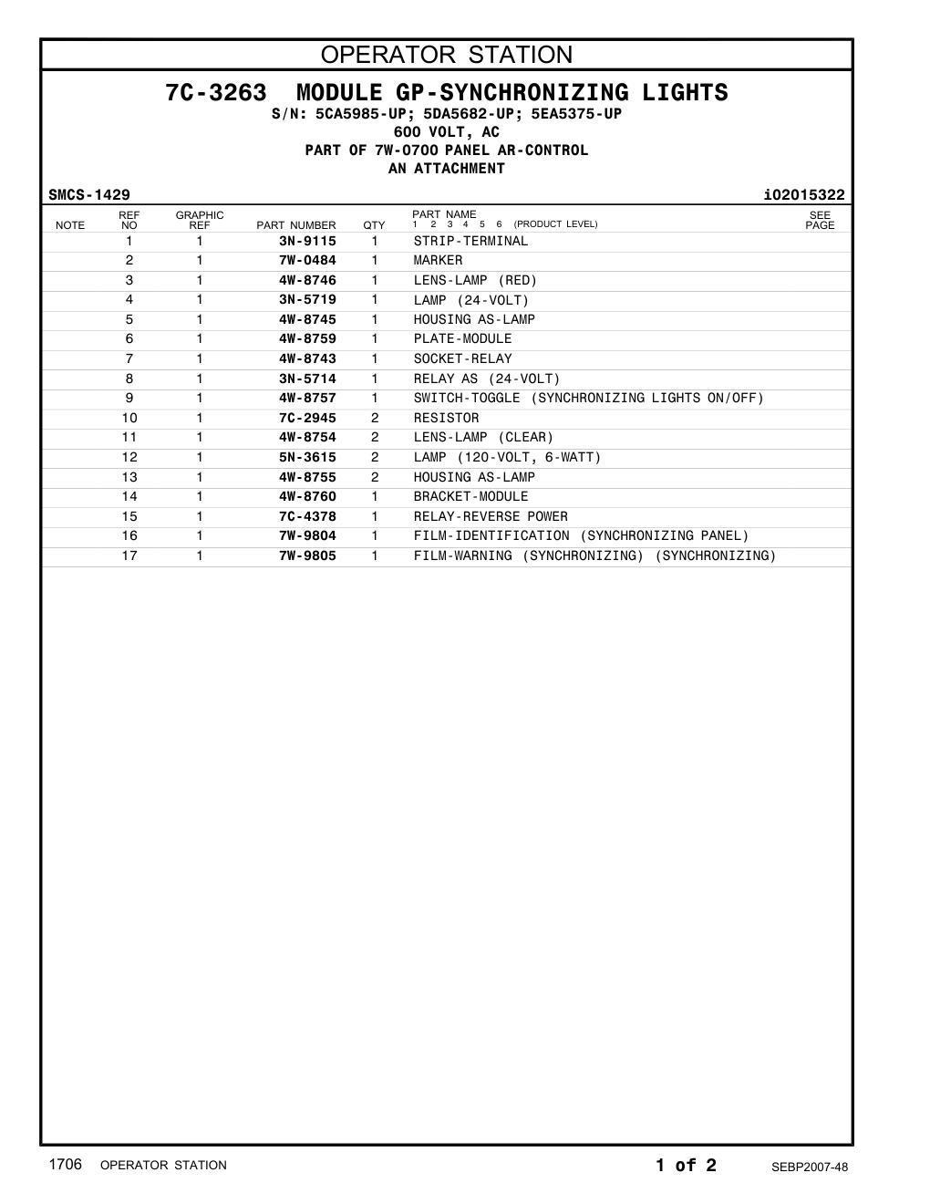 7C-4378 - RELAY-REVERSE POWER