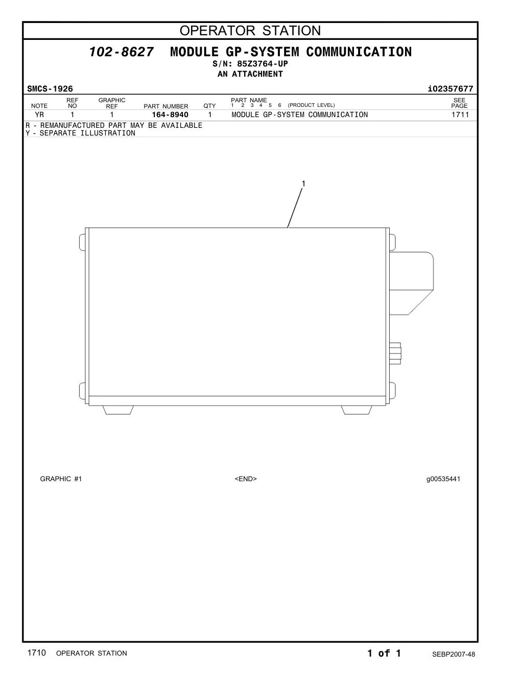 164-8940 - MODULE GP-SYSTEM COMMUNICATION