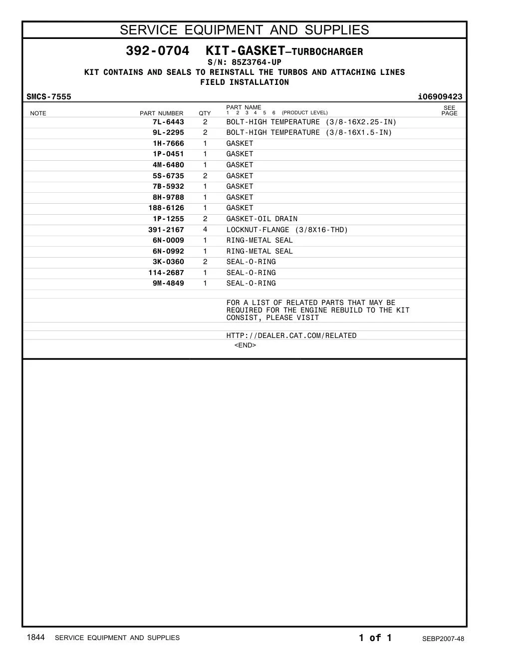 6N-0992 - RING-METAL SEAL