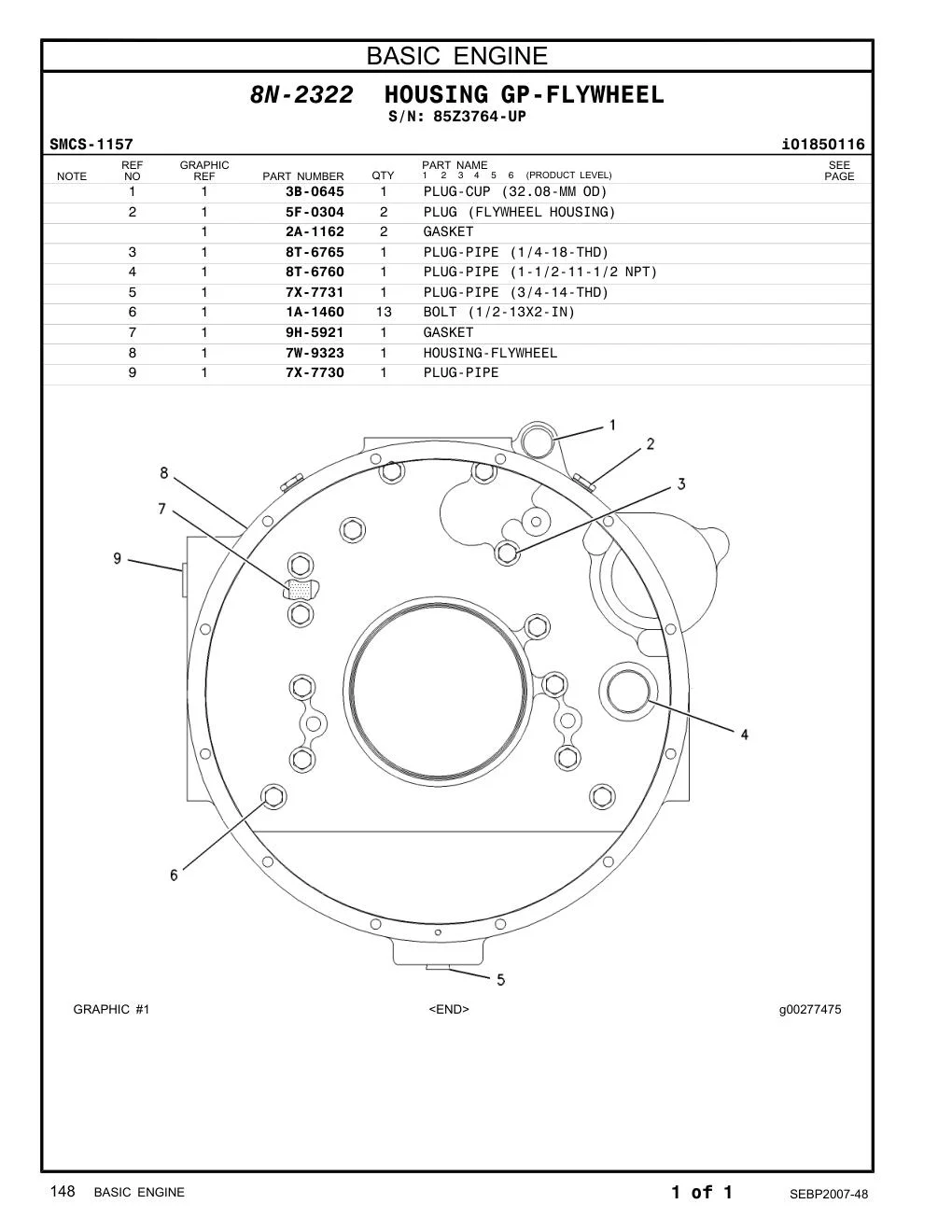 3B-0645 - PLUG-CUP (32.08-MM OD)