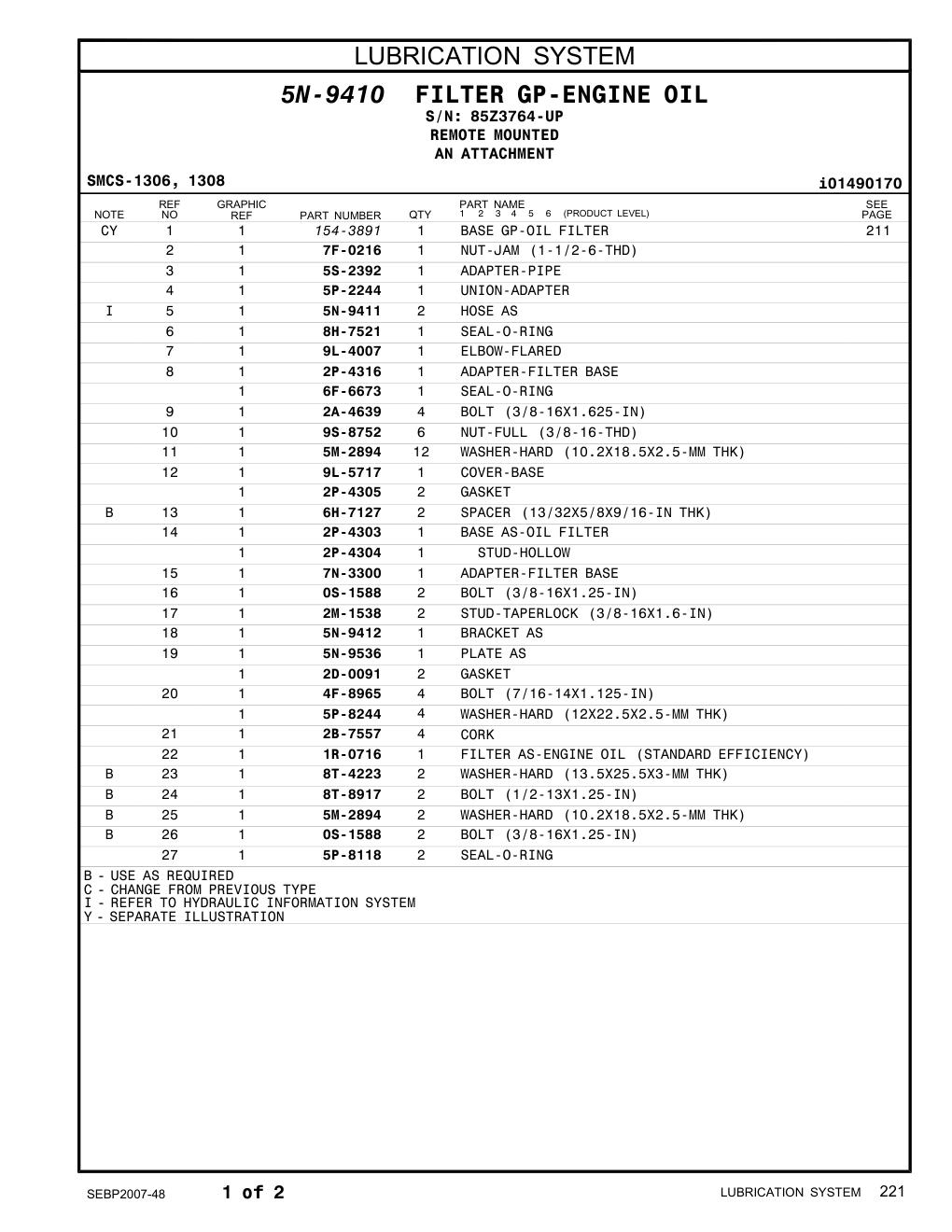 9L-5717 COVER-BASE · S/N 85Z3764-UP CAT parts manual diagram