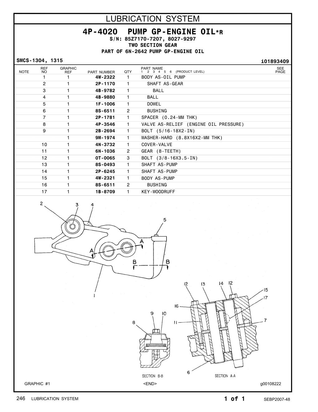 1B-8709 KEY-WOODRUFF CAT parts manual diagram