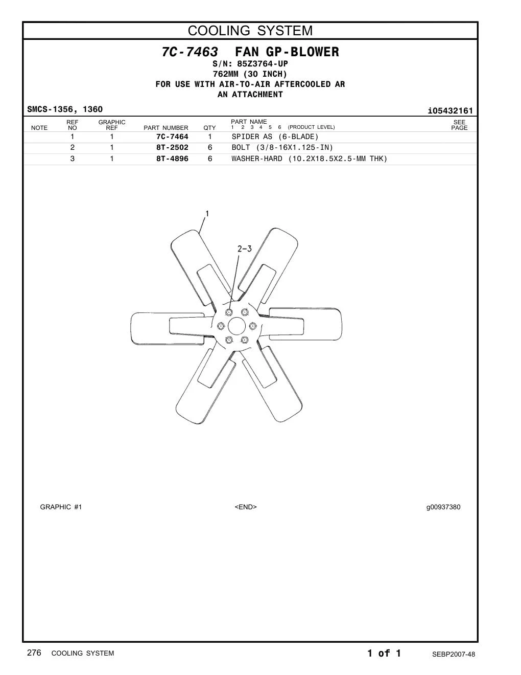7C-7464 - SPIDER AS (6-BLADE)