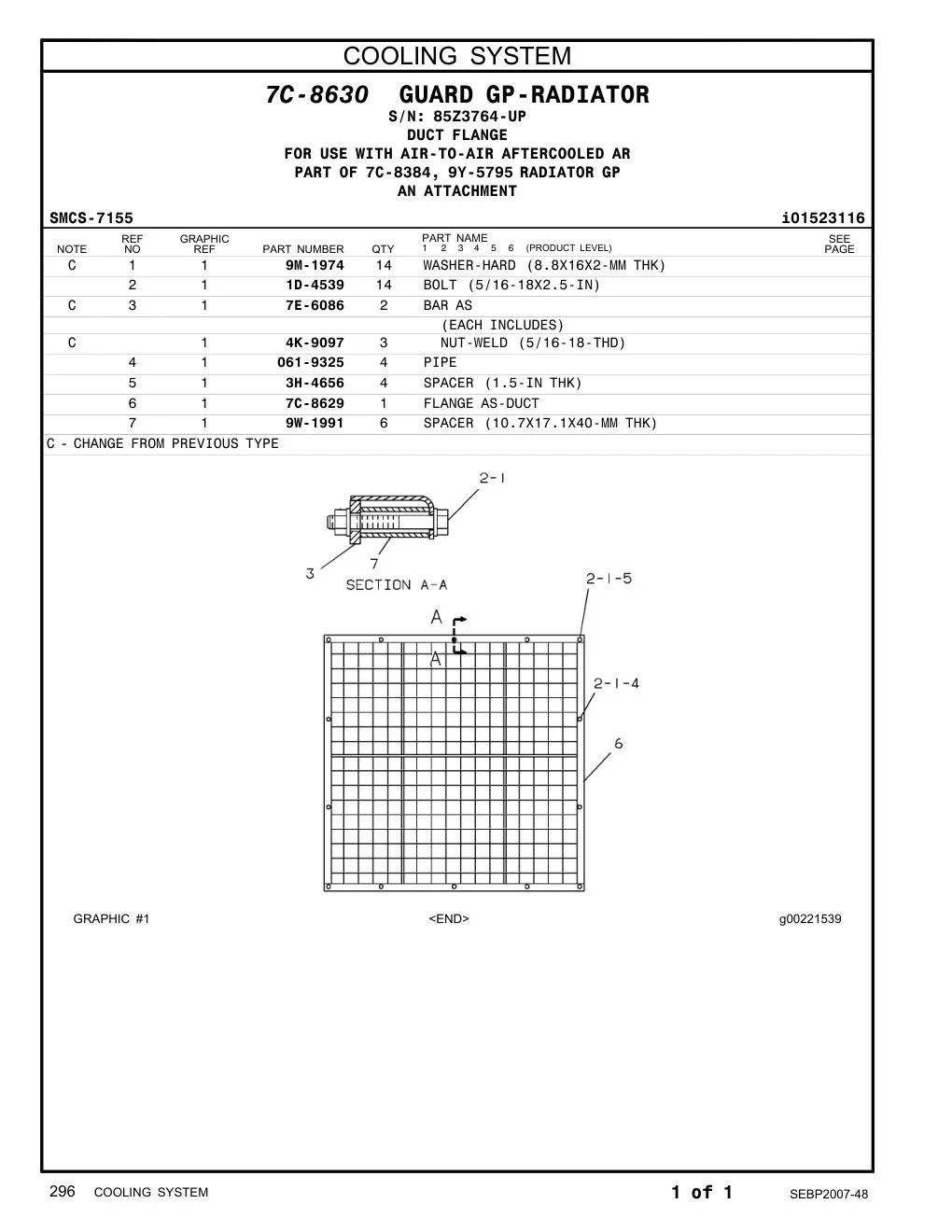 7E-6086 - BAR AS (EACH INCLUDES)