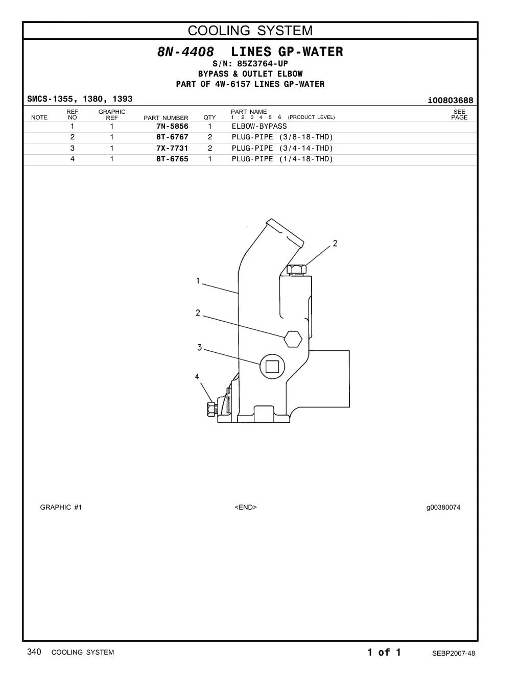 7N-5856 - ELBOW-BYPASS