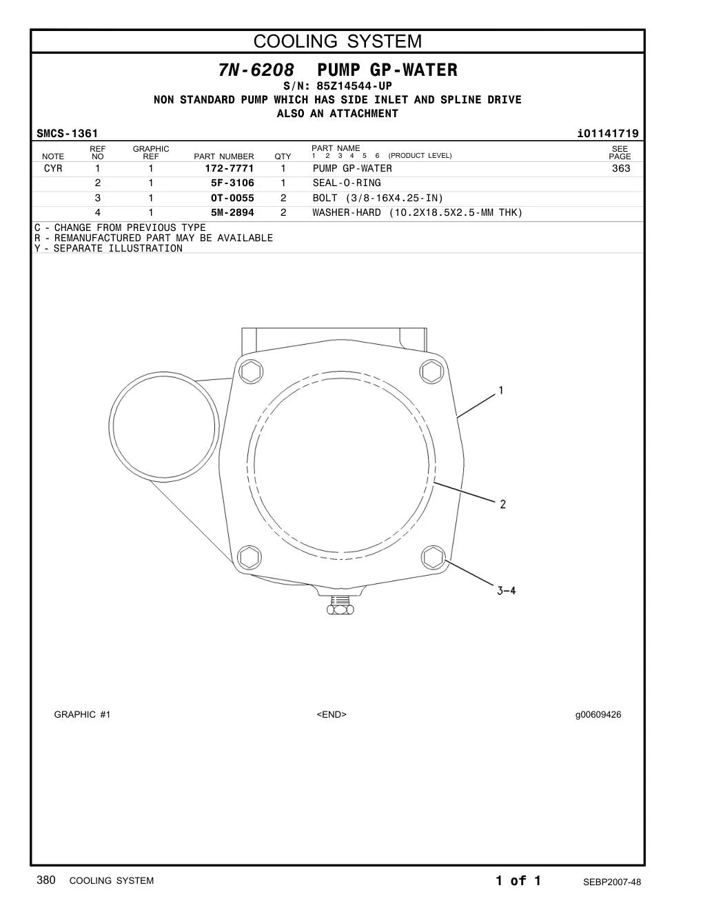 172-7771 - PUMP GP-WATER