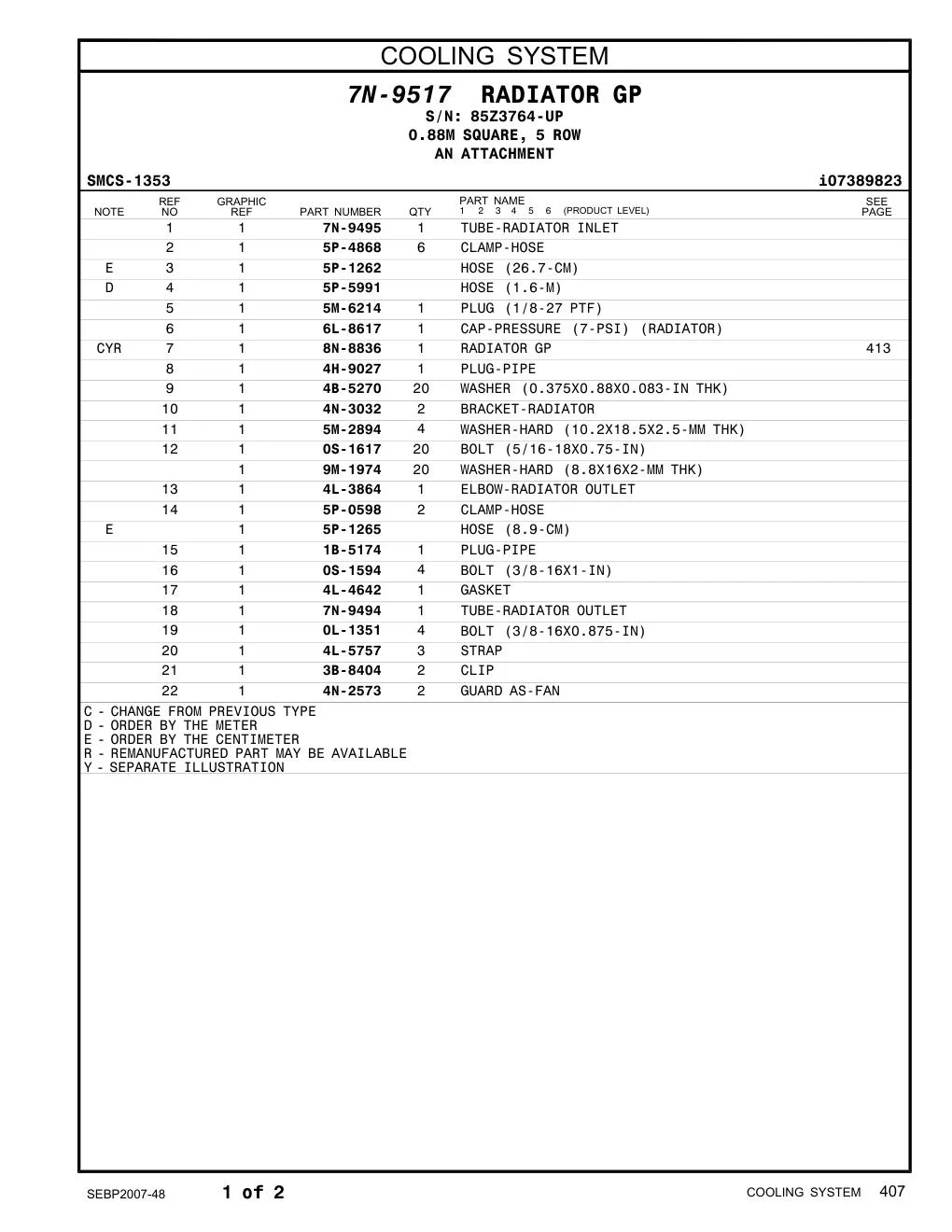 8N-8836 - RADIATOR GP