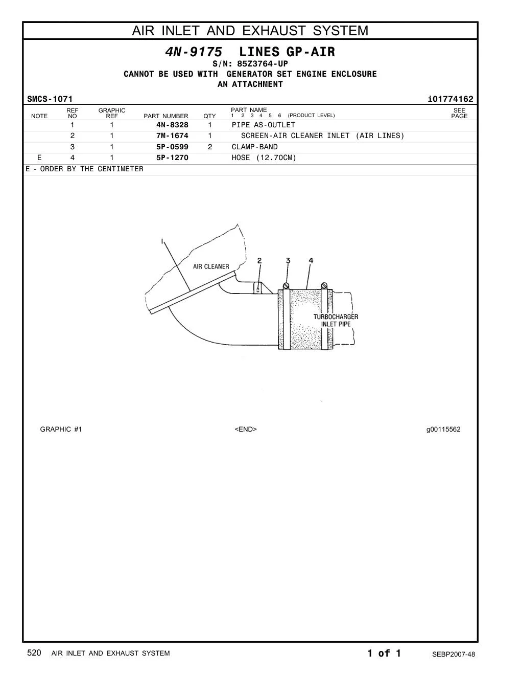 5P-1270 - HOSE (12.70CM)
