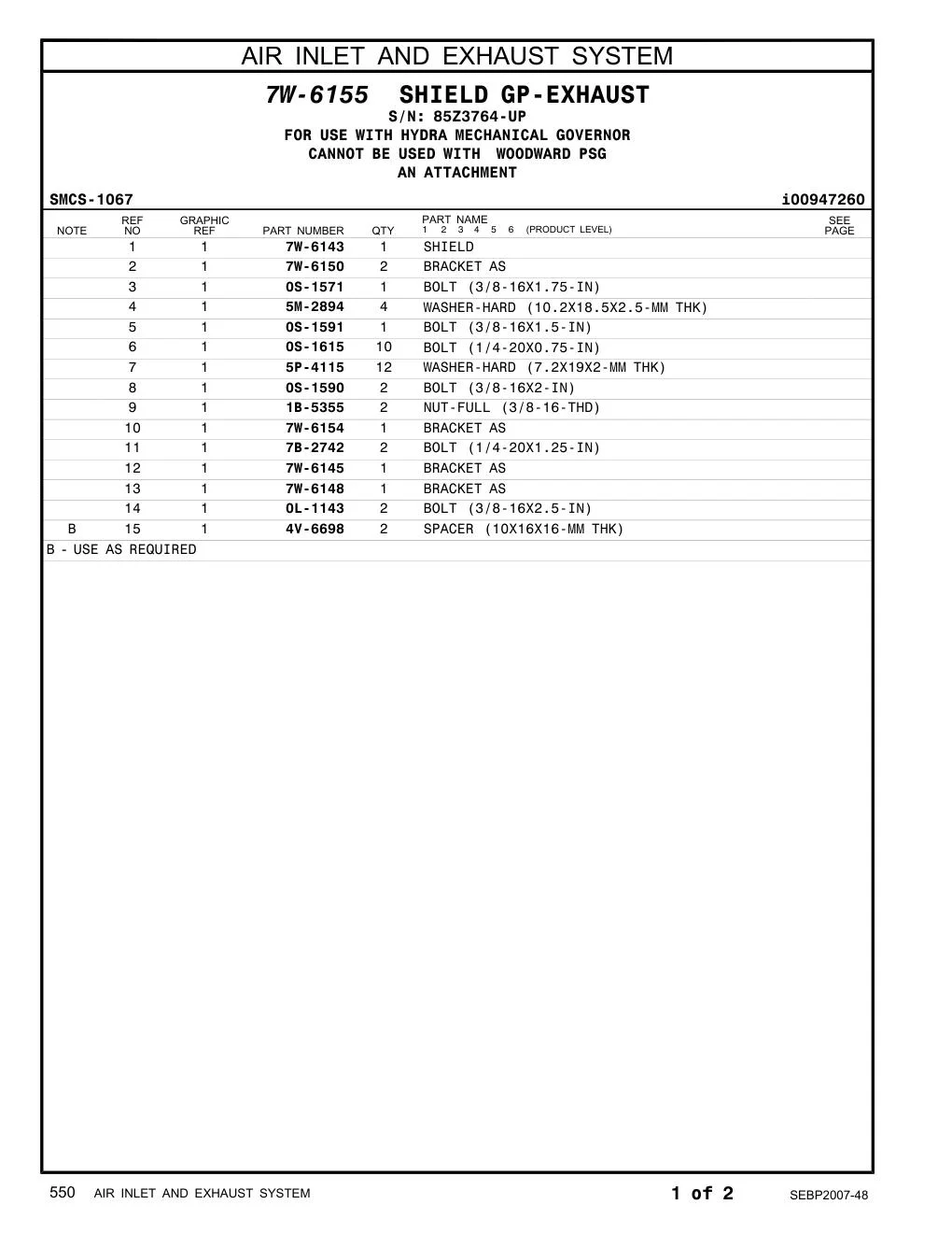 4V-6698 SPACER (10X16X16-MM THK) CAT parts diagram