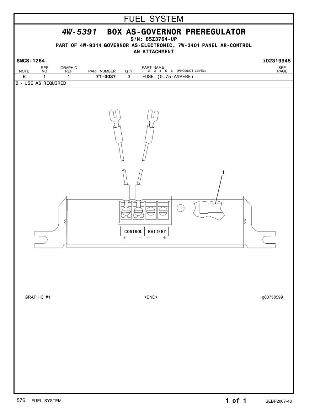 7T-0037 - FUSE (0.75-AMPERE)