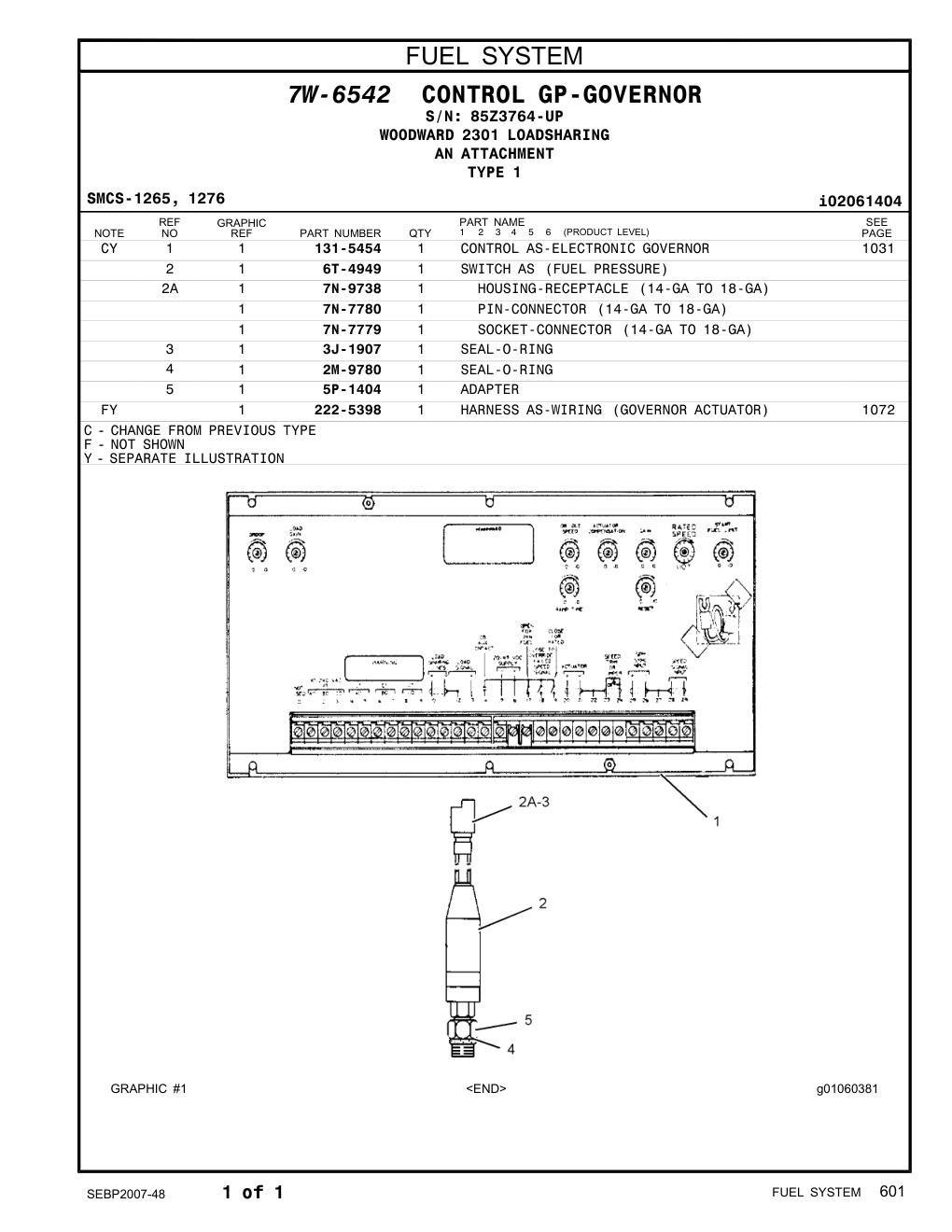 5P-1404 ADAPTER-O-RING · S/N 85Z3764-UP CAT parts manual diagram