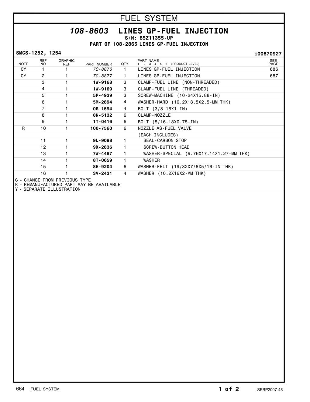 8H-9204 WASHER-FELT (19/32X7/8X5/16-IN THK) · S/N 85Z11355-UP CAT parts manual diagram