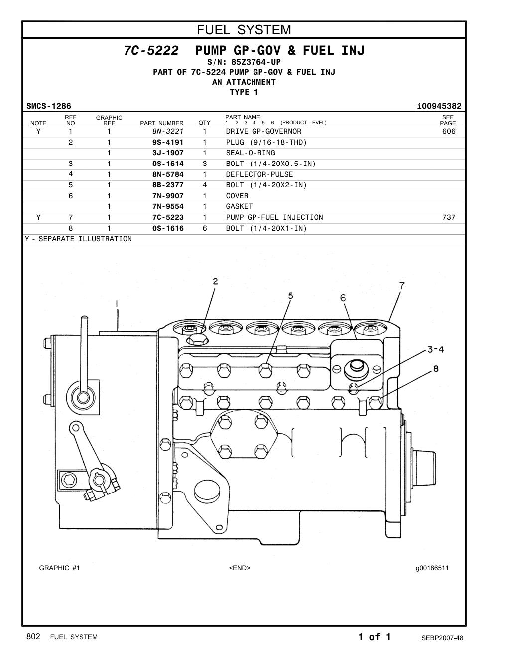7C-5223 - PUMP GP-FUEL INJECTION