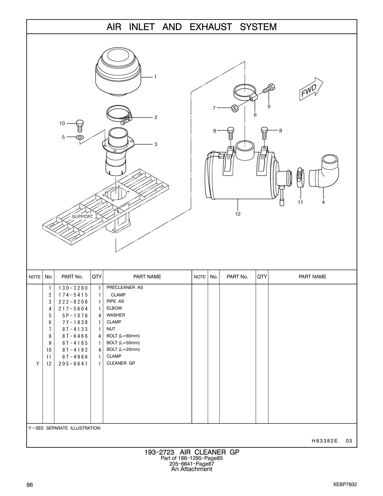 222-8208 PIPE AS CAT parts manual diagram