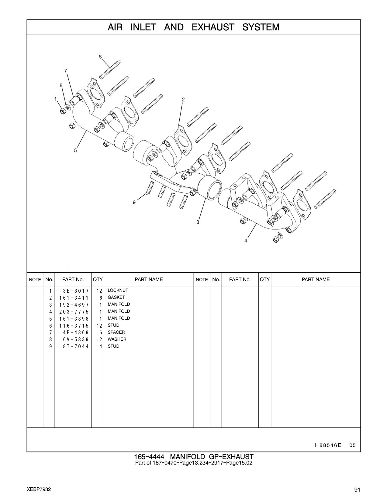 4P-4369 SPACER (12X19X23.5-MM THK) CAT parts manual diagram