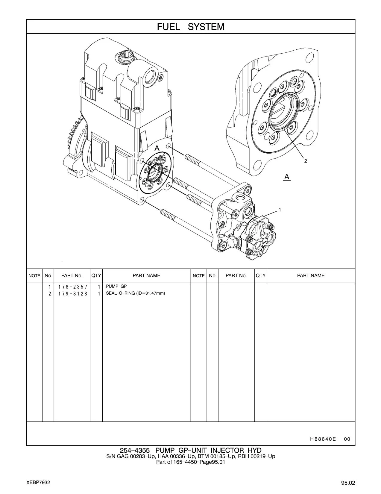 179-8128 - SEAL - O - RING (ID=31.47mm)