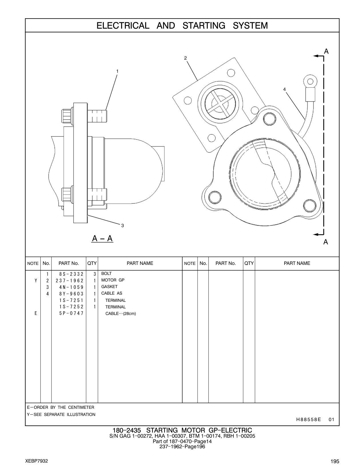 8Y-9603 - CABLE AS