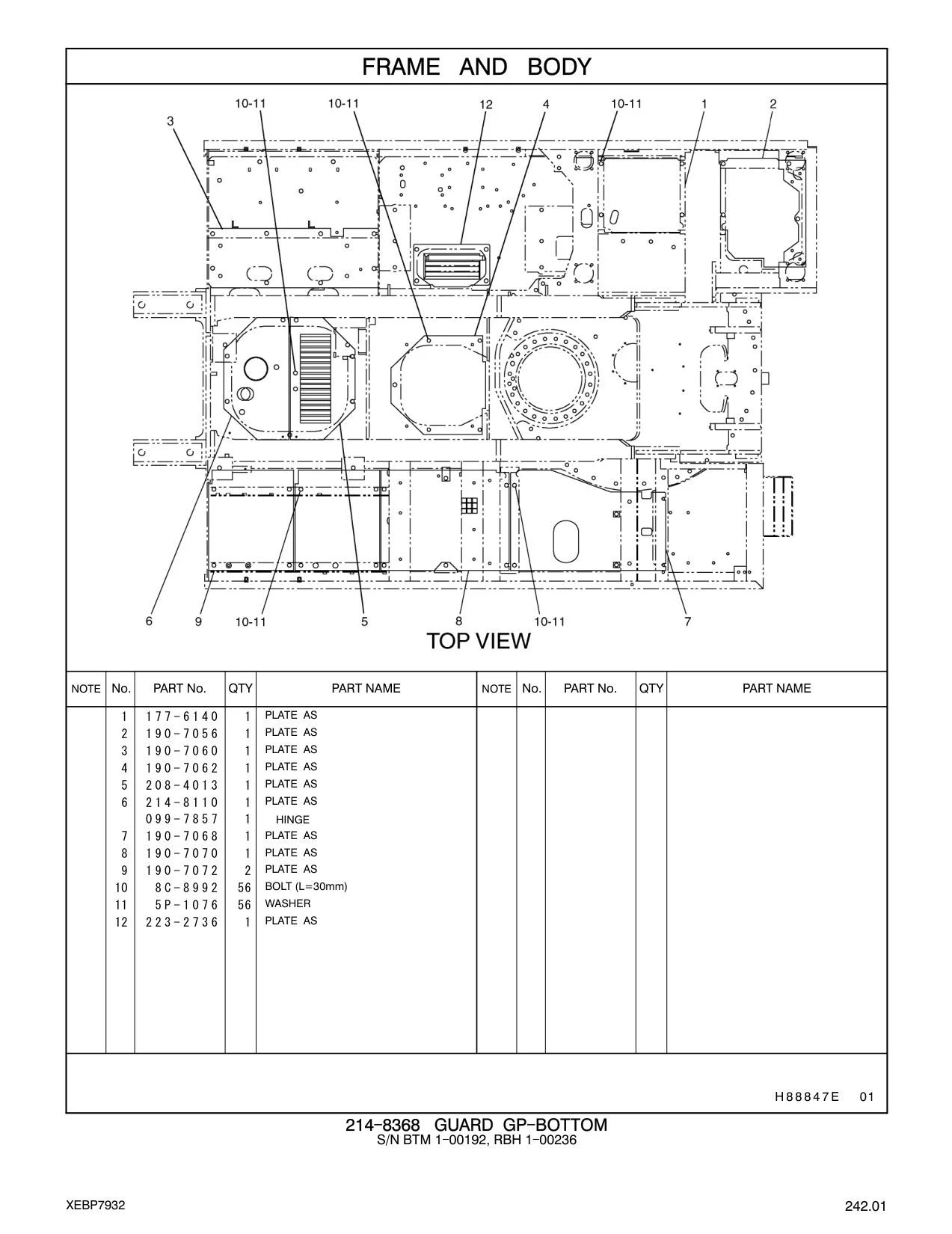 190-7062 PLATE AS CAT parts manual diagram