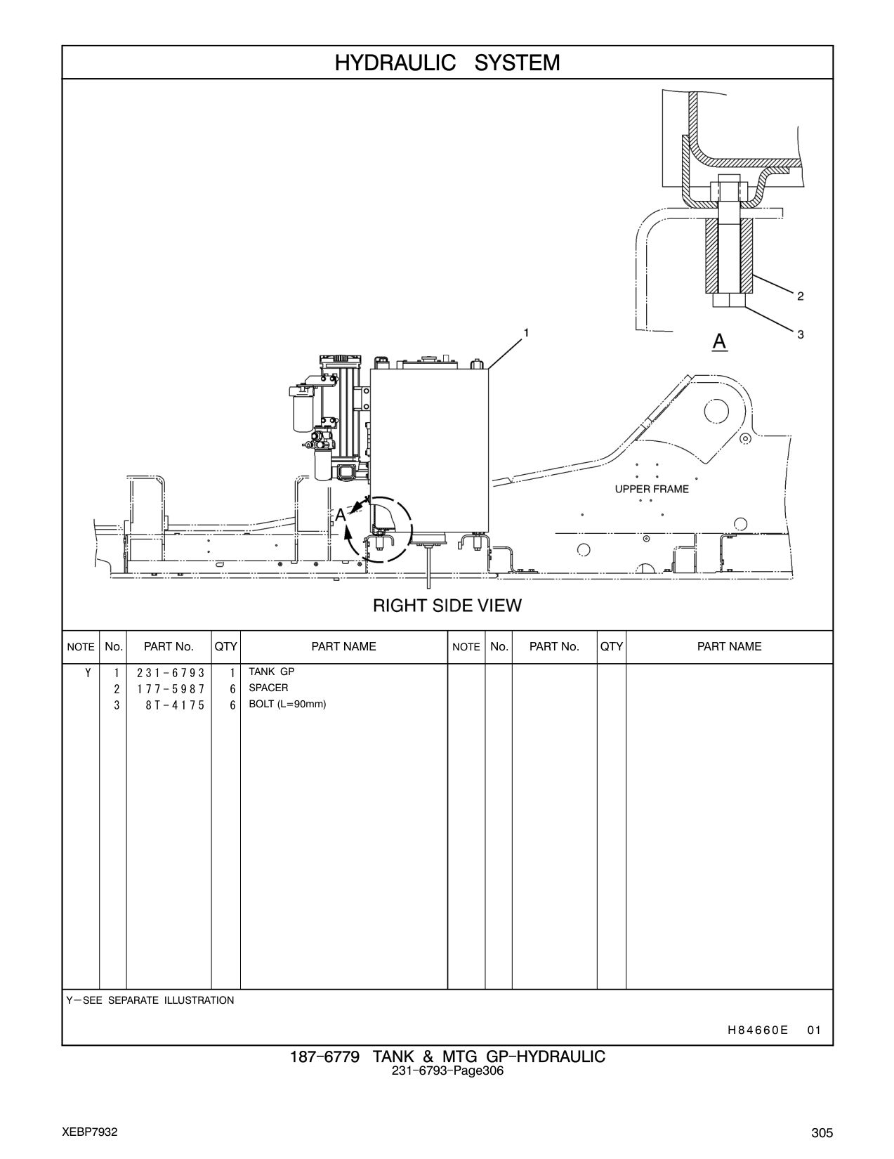 231-6793 TANK GP CAT parts manual diagram