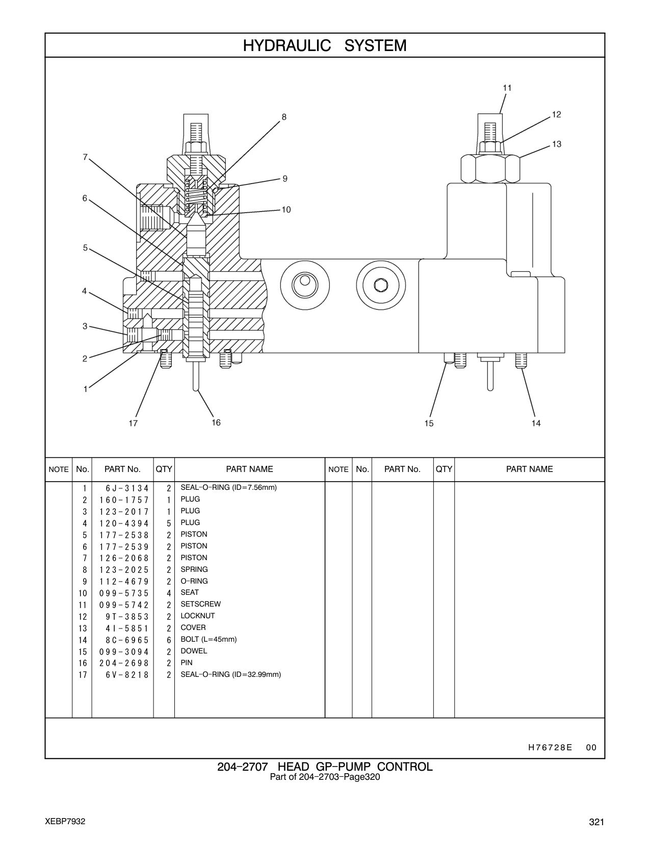 099-3094 DOWEL CAT parts manual diagram