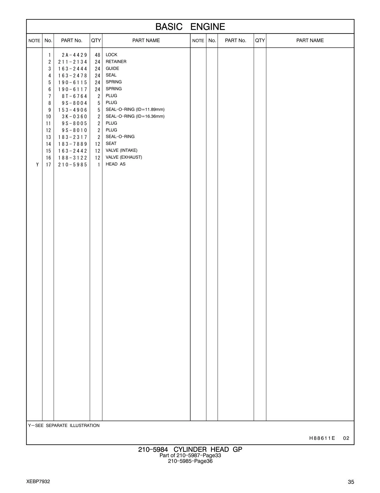 183-2317 SEAL-O-RING CAT parts manual diagram