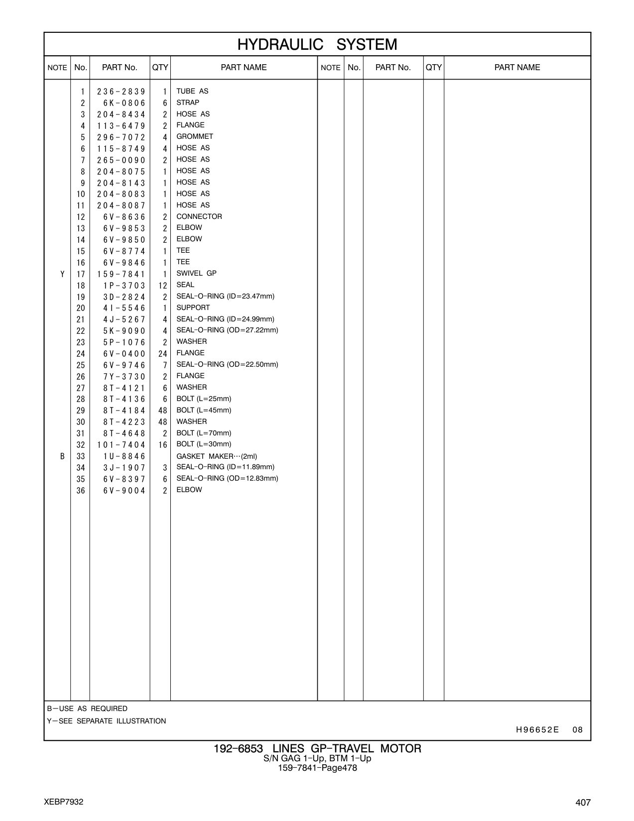 204-8075 HOSE AS CAT parts manual diagram