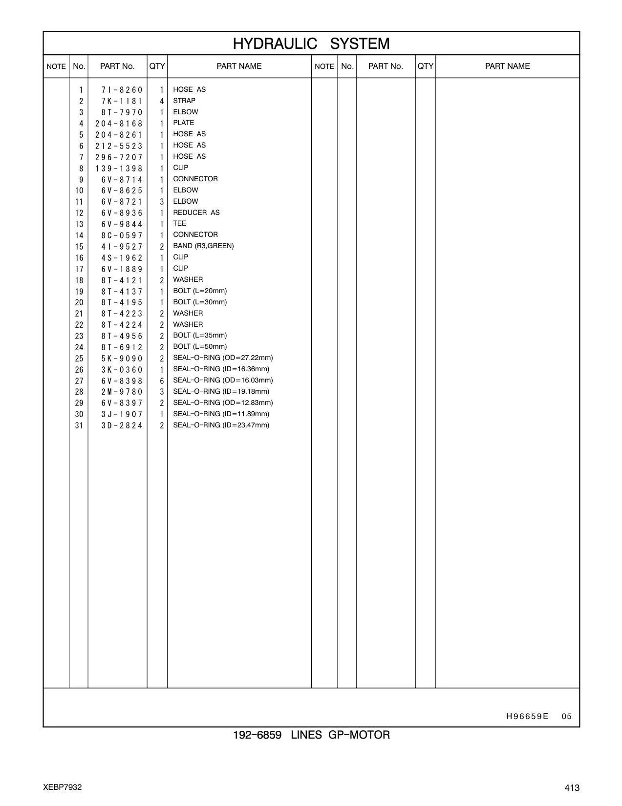 4I-9527 - BAND (R3,GREEN)