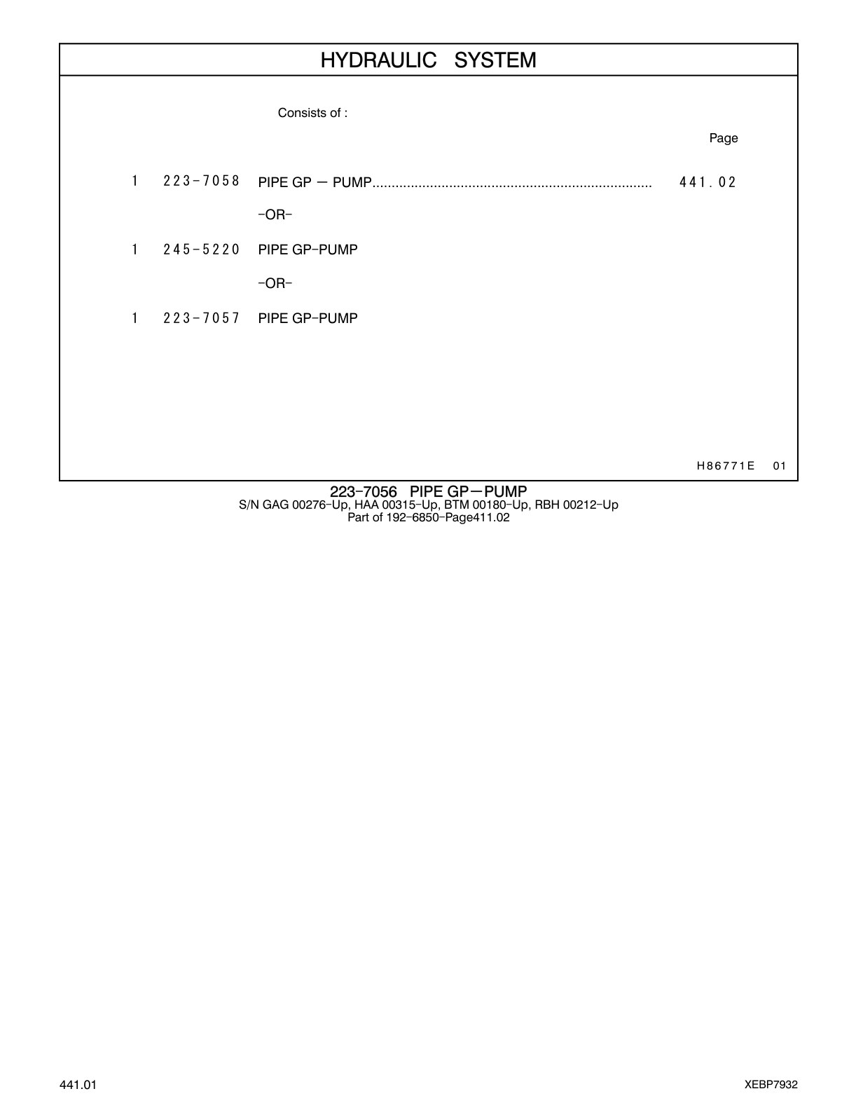 245-5220 - PIPE GP-PUMP