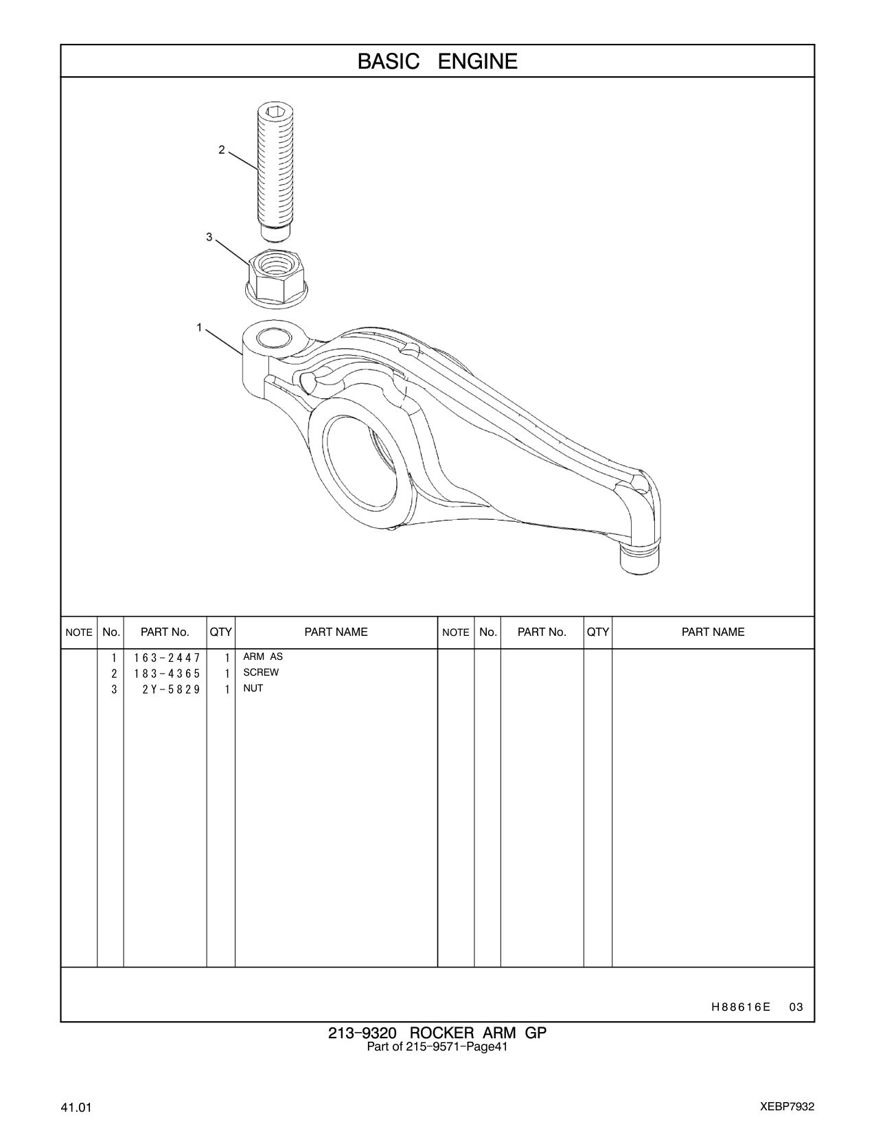 183-4365 SCREW CAT parts manual diagram