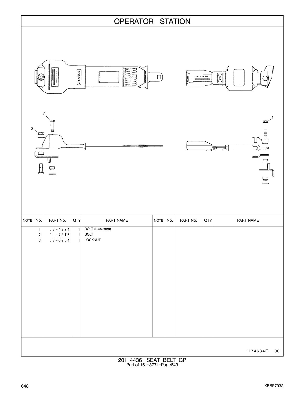 8S-4724 - BOLT (L=57mm)