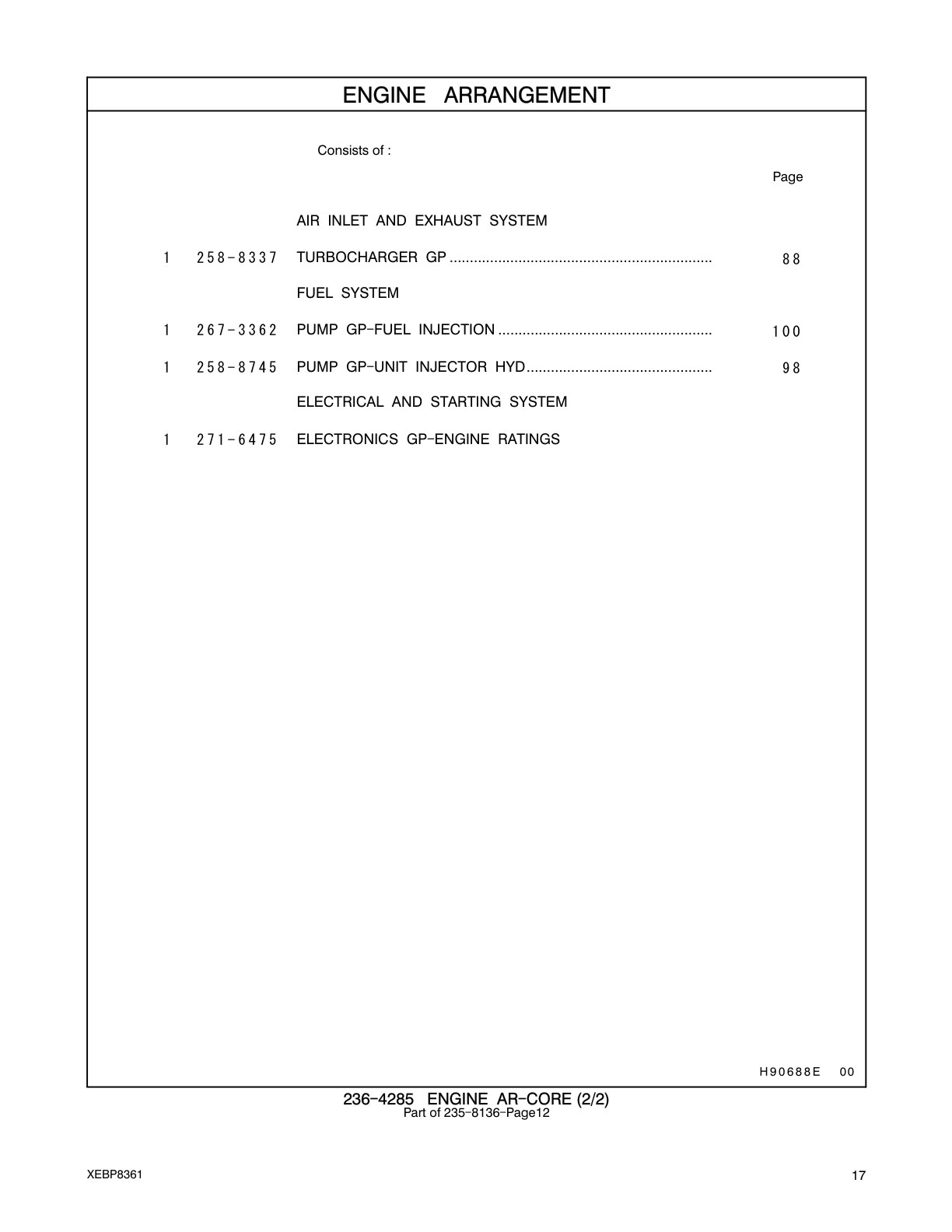 258-8337 - TURBOCHARGER GP