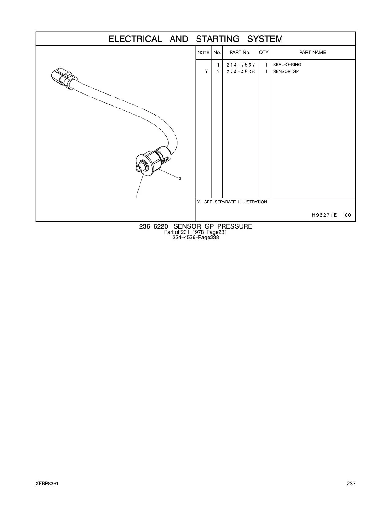 214-7567 - SEAL - O - RING