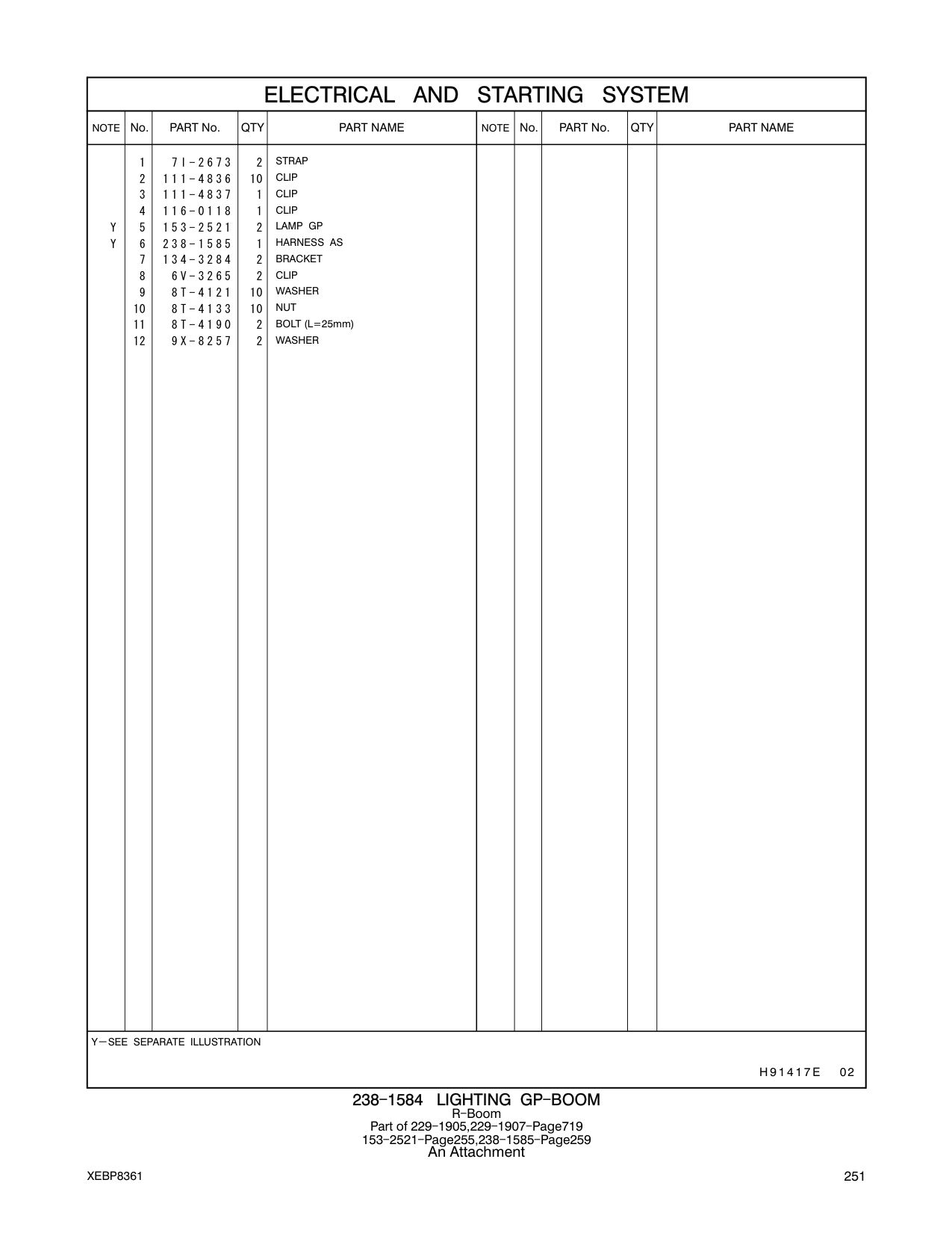 238-1585 HARNESS AS CAT parts manual diagram