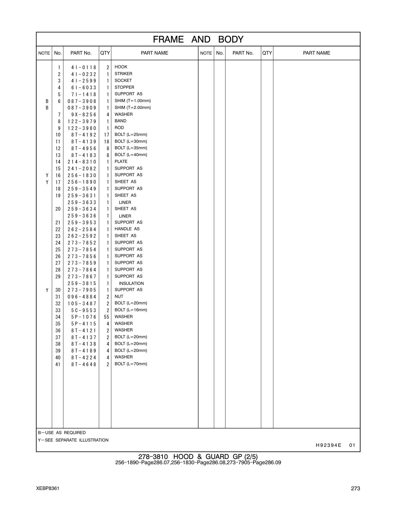 259-3549 SUPPORT AS CAT parts manual diagram