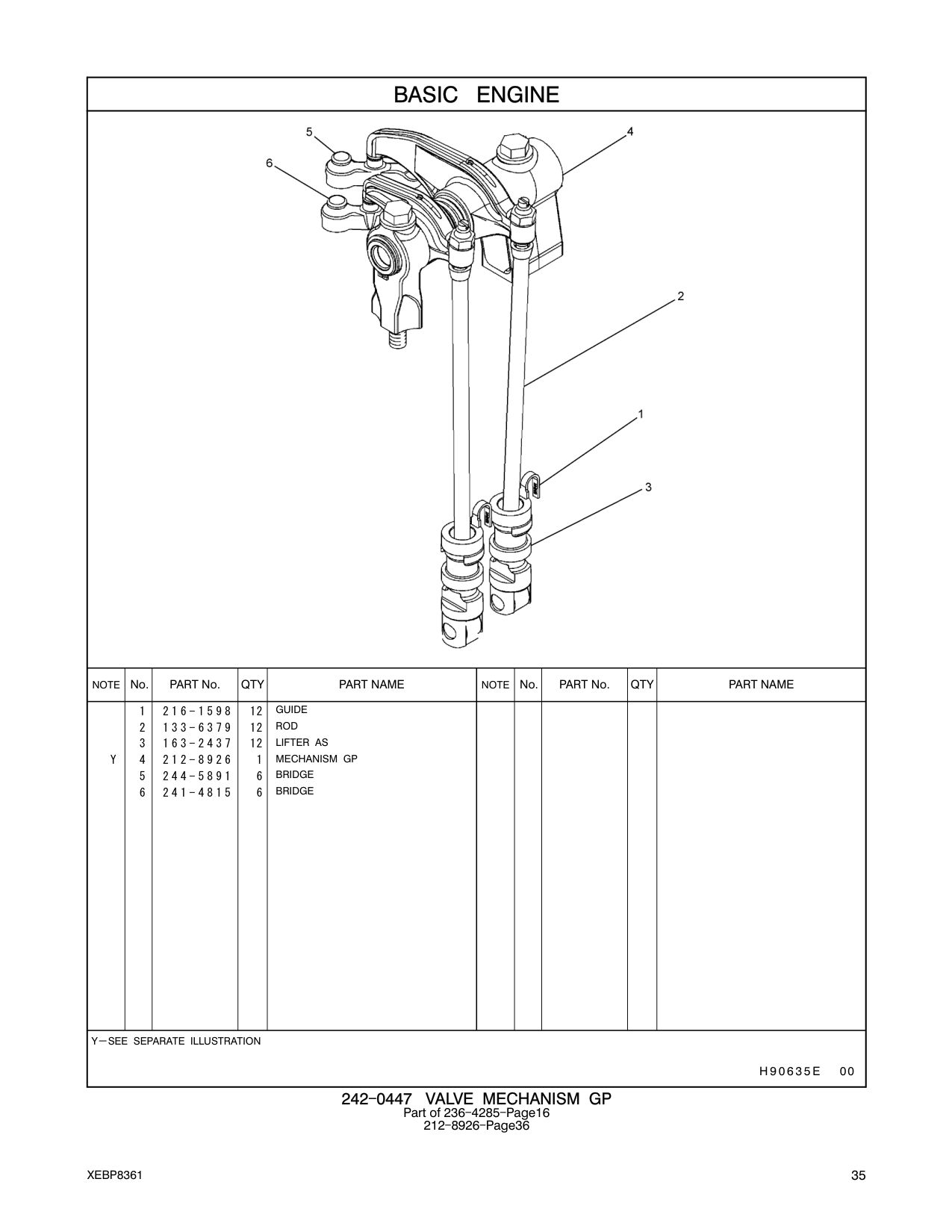 241-4815 BRIDGE CAT parts manual diagram