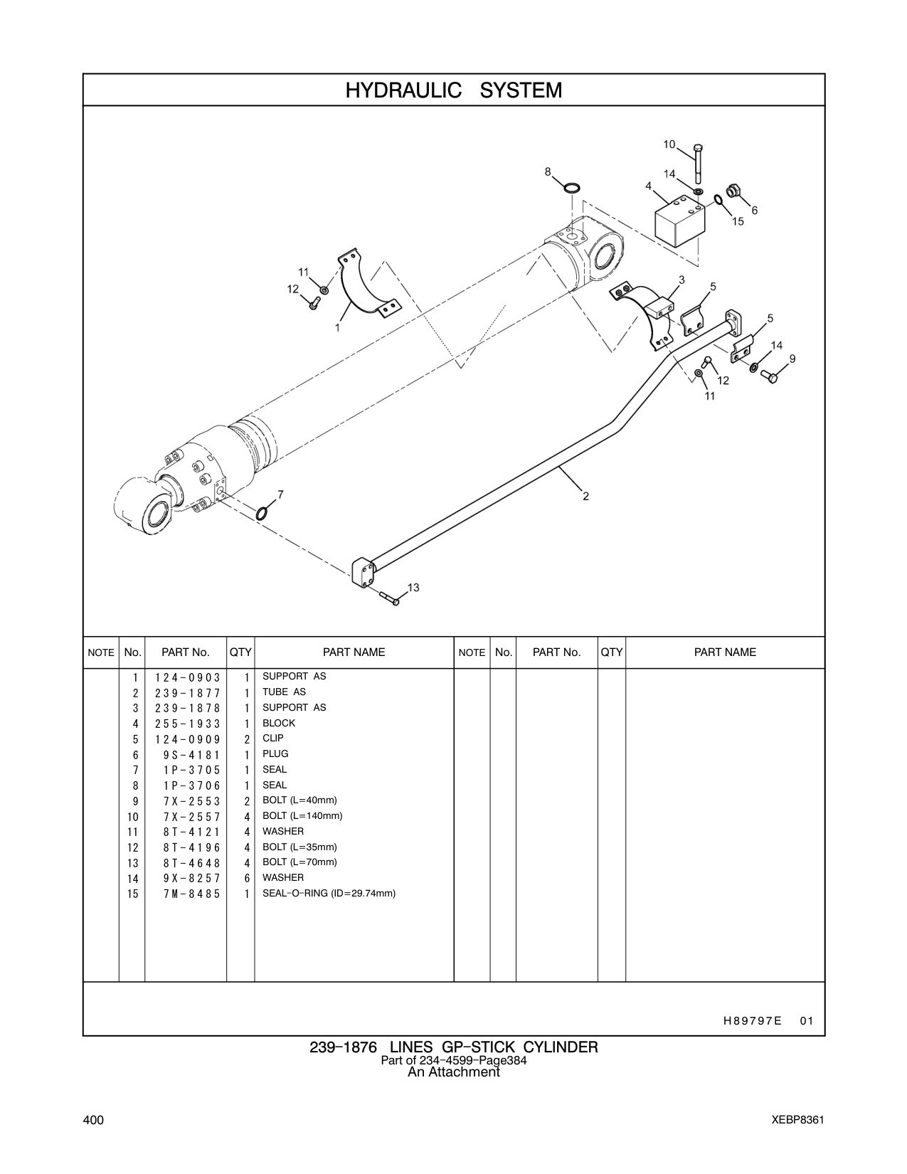 239-1878 SUPPORT AS CAT parts manual diagram