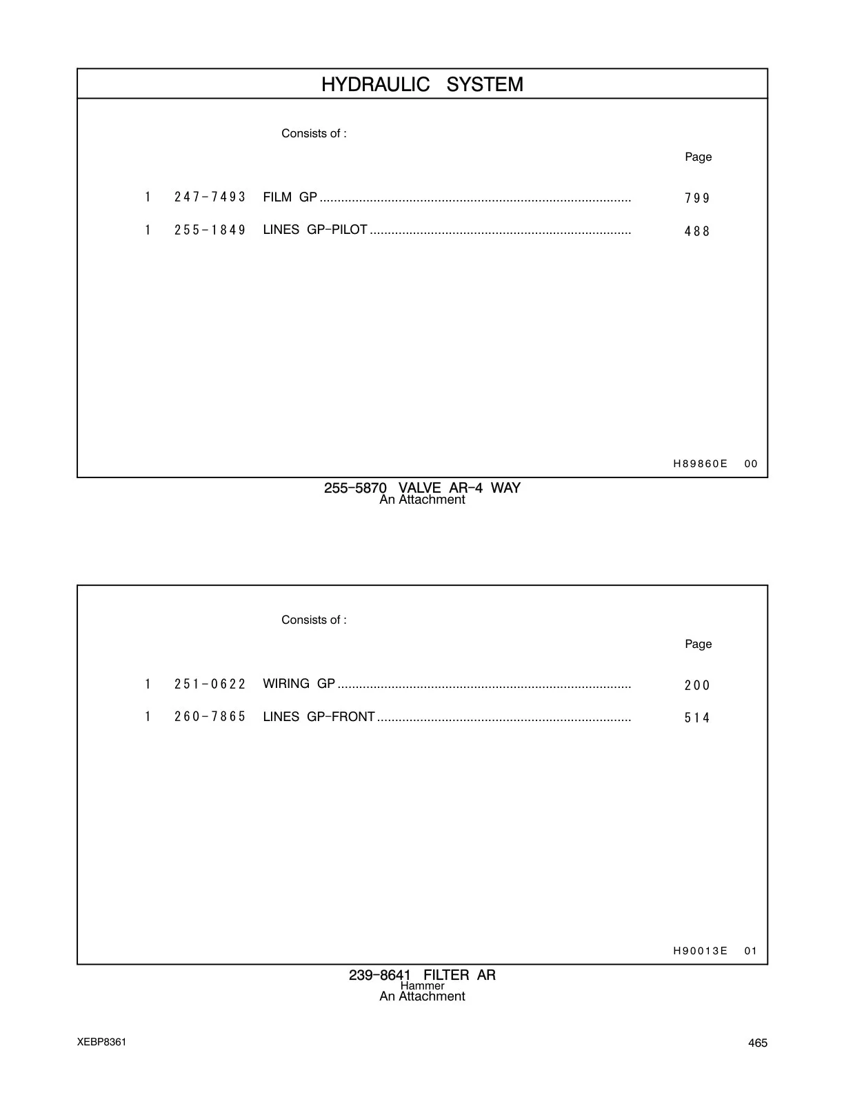 1260-7865 - LINES GP - FRONT.......................................................................