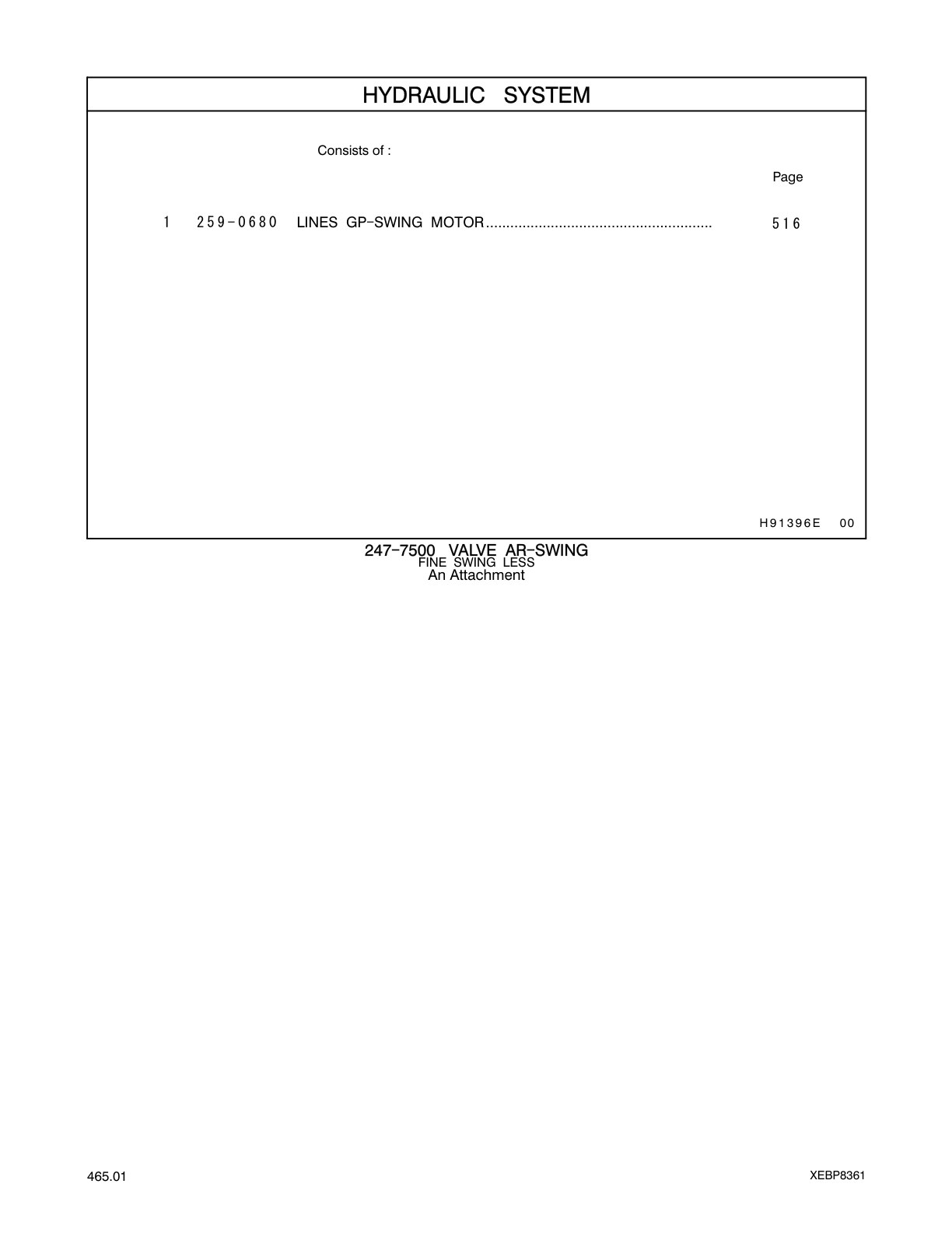 259-0680 - LINES GP-SWING MOTOR