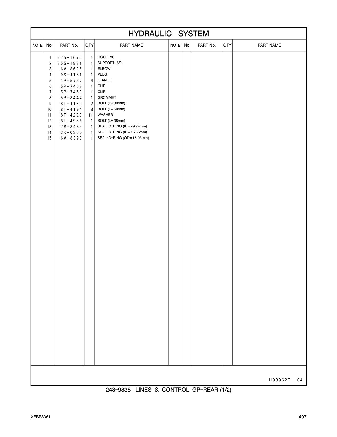 255-1981 SUPPORT AS CAT parts manual diagram