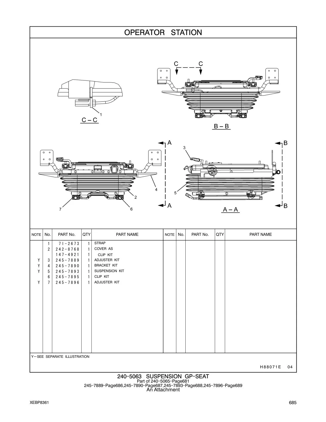 147-4921 - CLIP KIT
