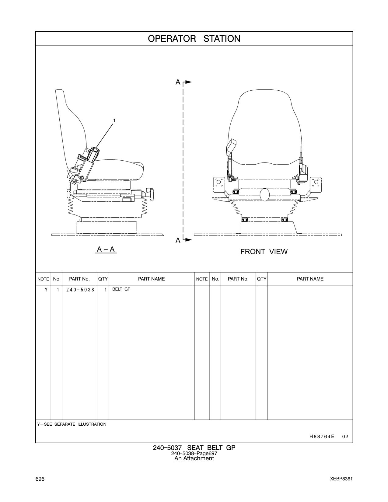 240-5038 - BELT GP