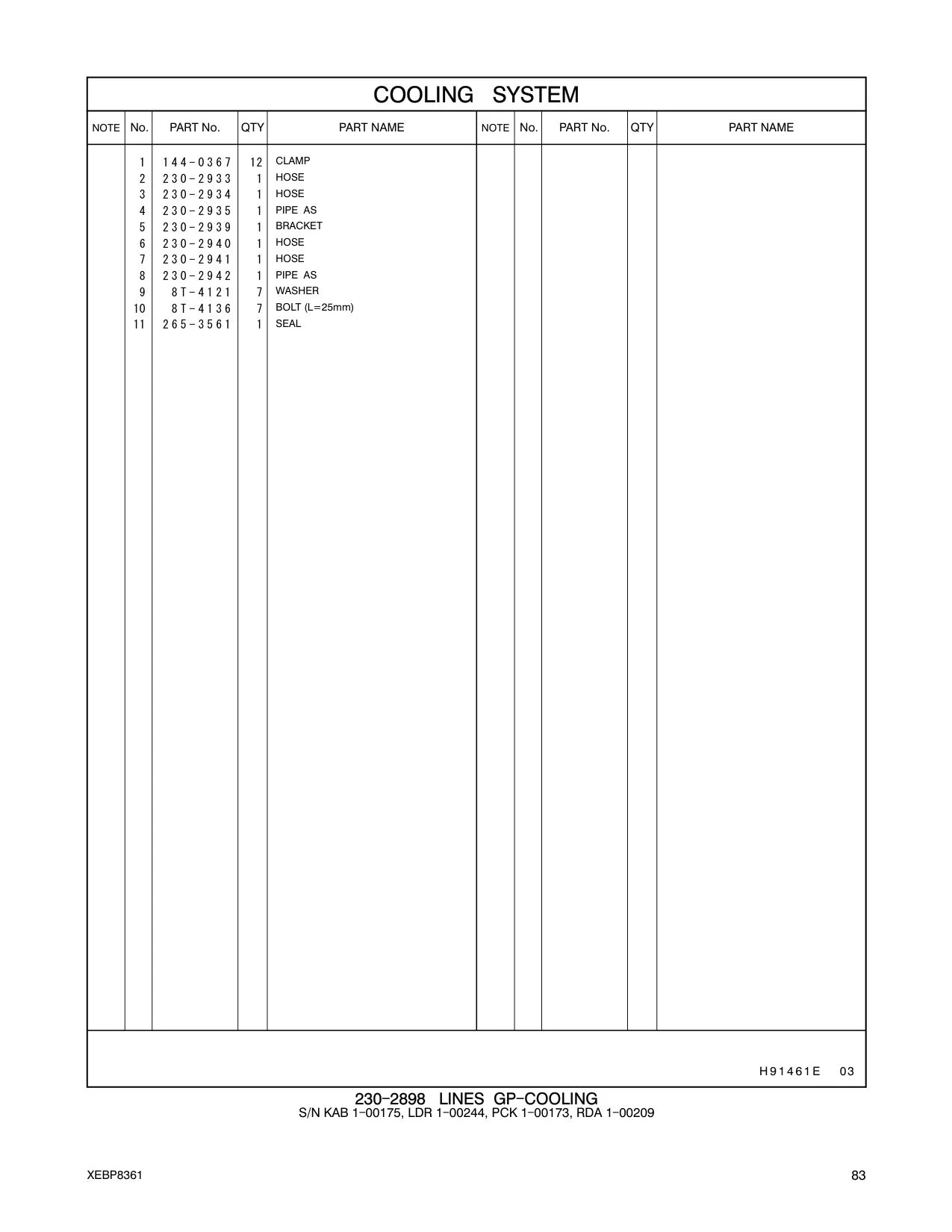 230-2934 HOSE CAT parts diagram