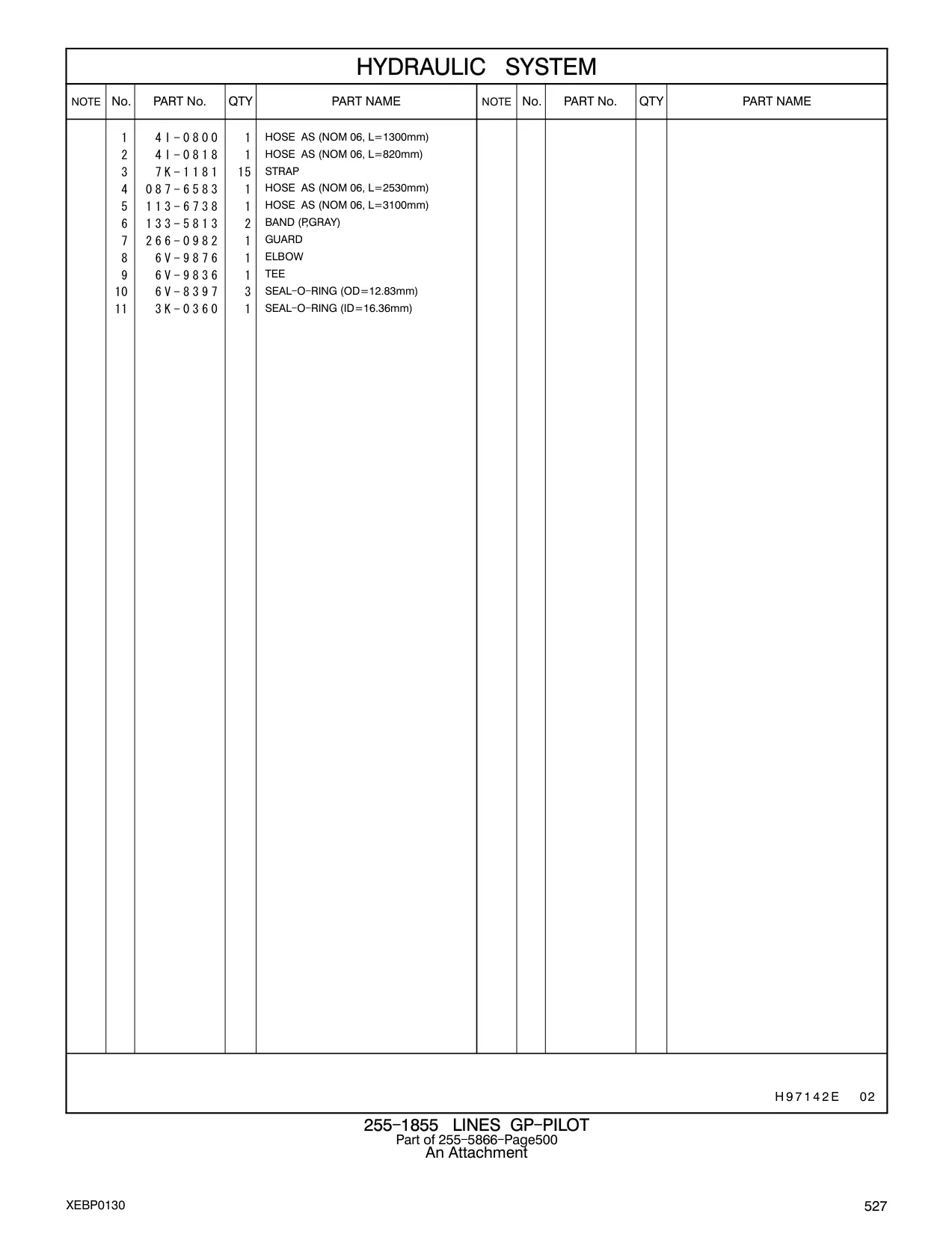 4I-0800 - HOSE AS (NOM 06, L=1300mm)