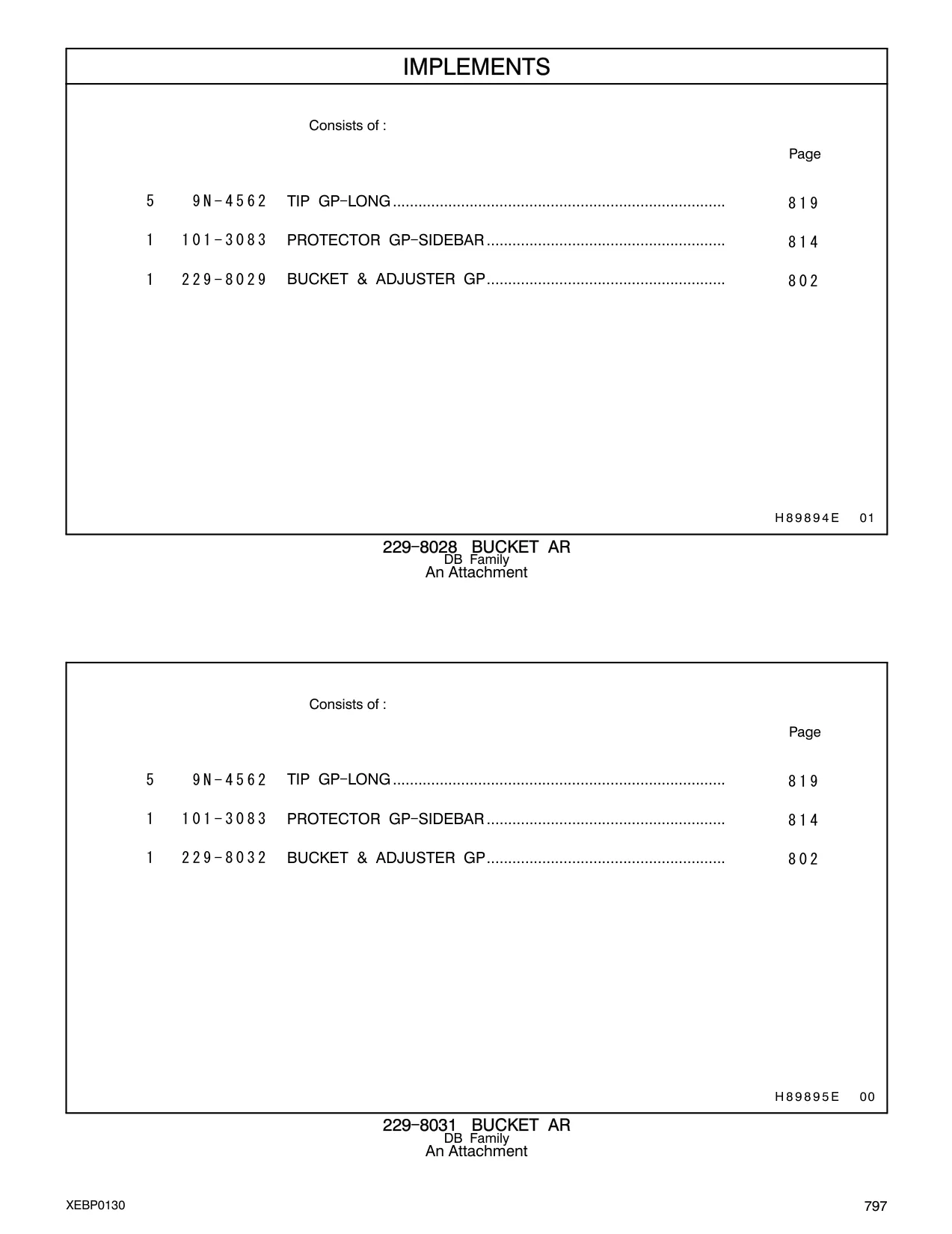 9N-4562 TIP GP - LONG.............................................................................. CAT parts diagram