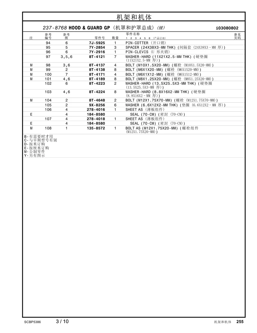 8T-4138 - BOLT (M6X1X20-MM)