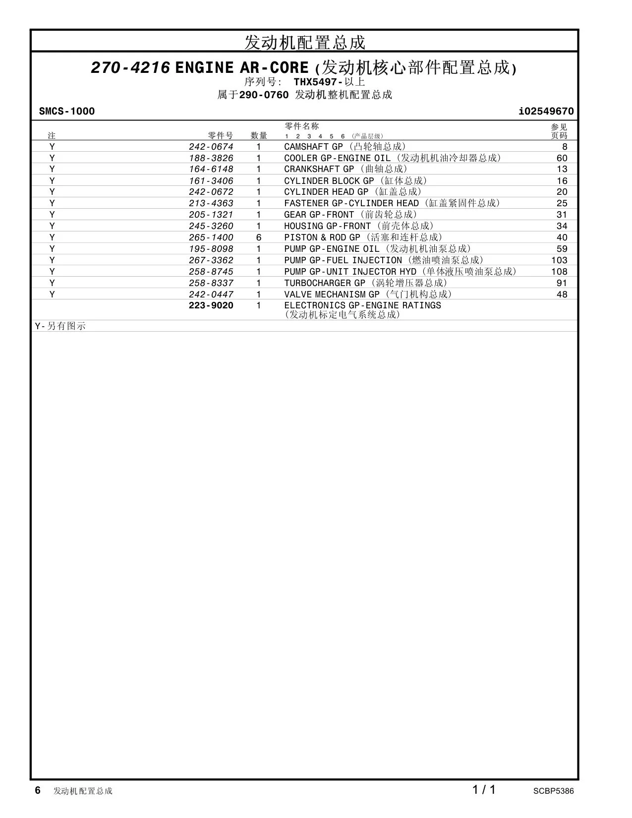 188-3826 - COOLER GP-ENGINE OIL