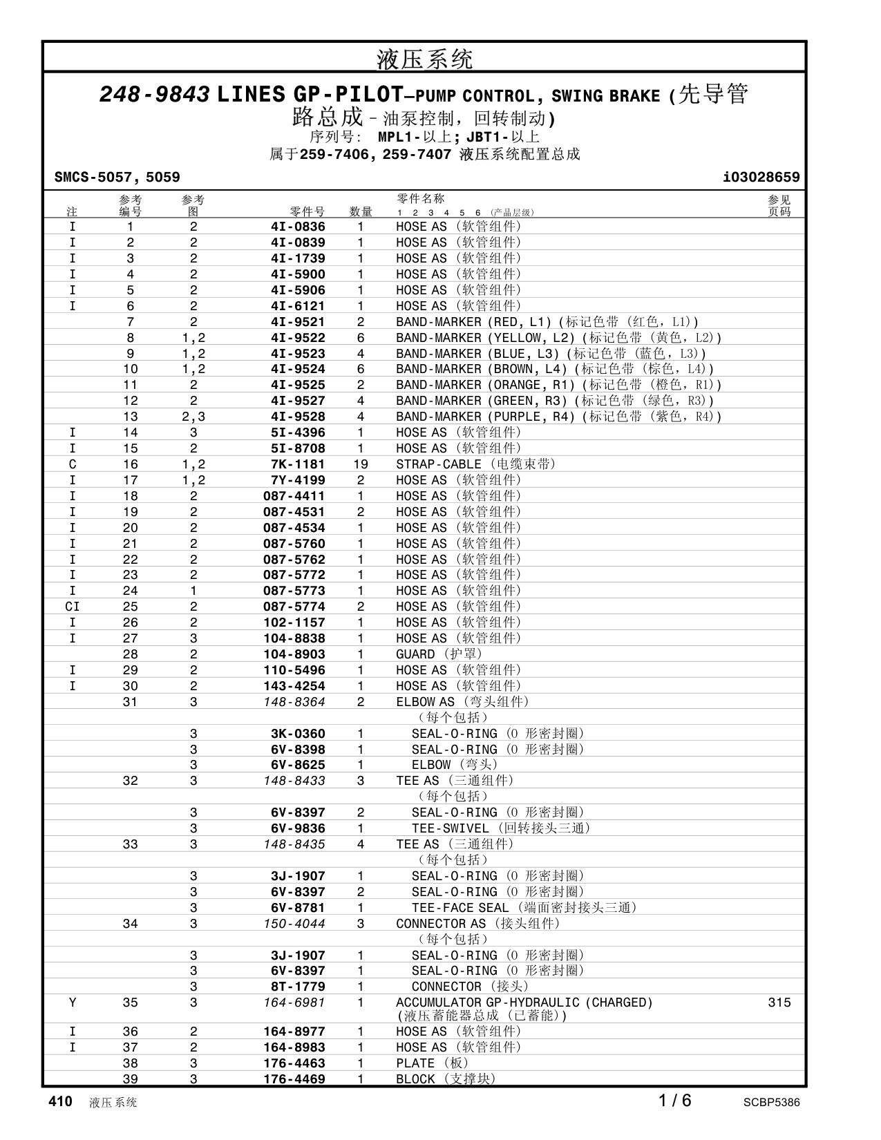 150-4044 CONNECTORAS · S/N MPL1- CAT parts manual diagram