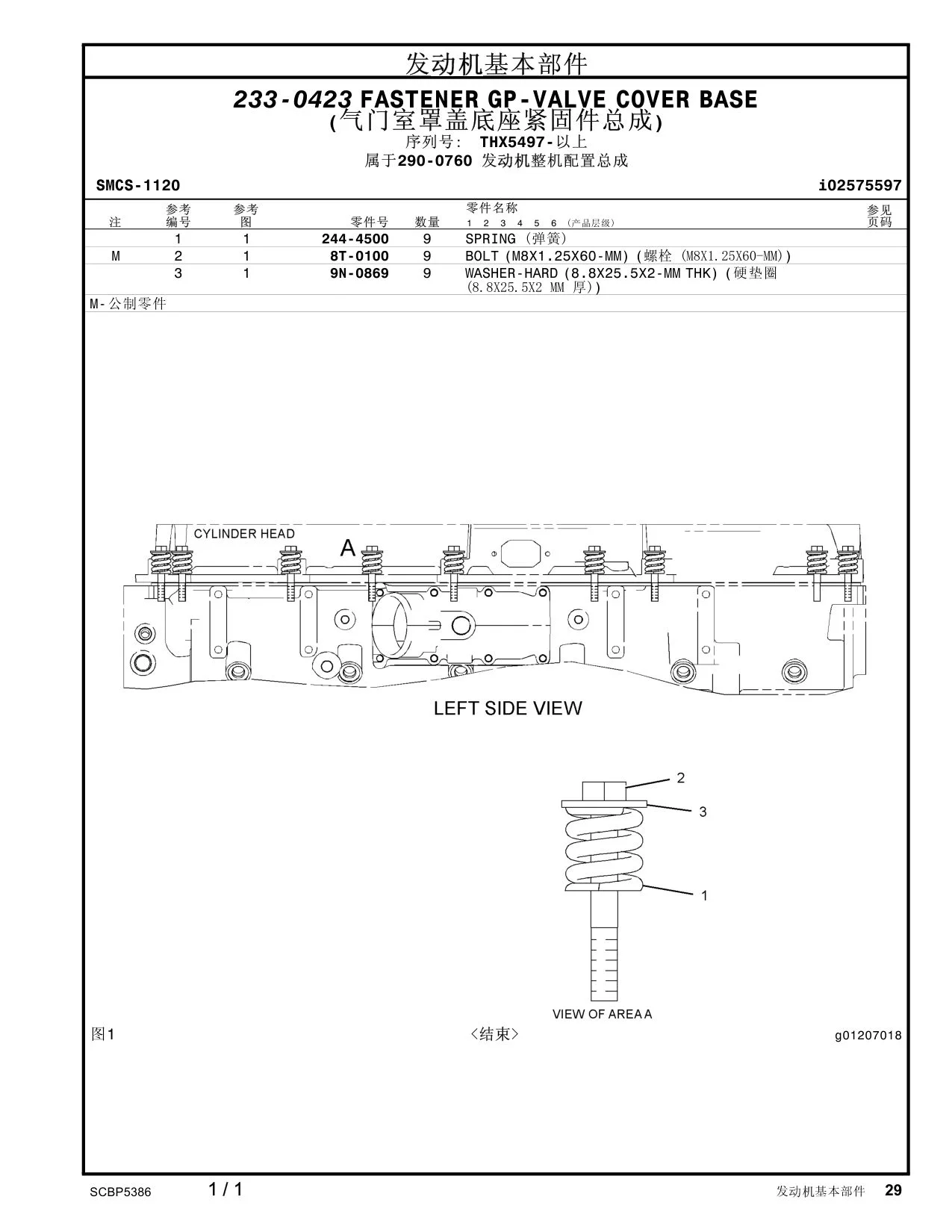 9N-0869 - WASHER-HARD (8.8X25.5X2-MM THK)  <结束>