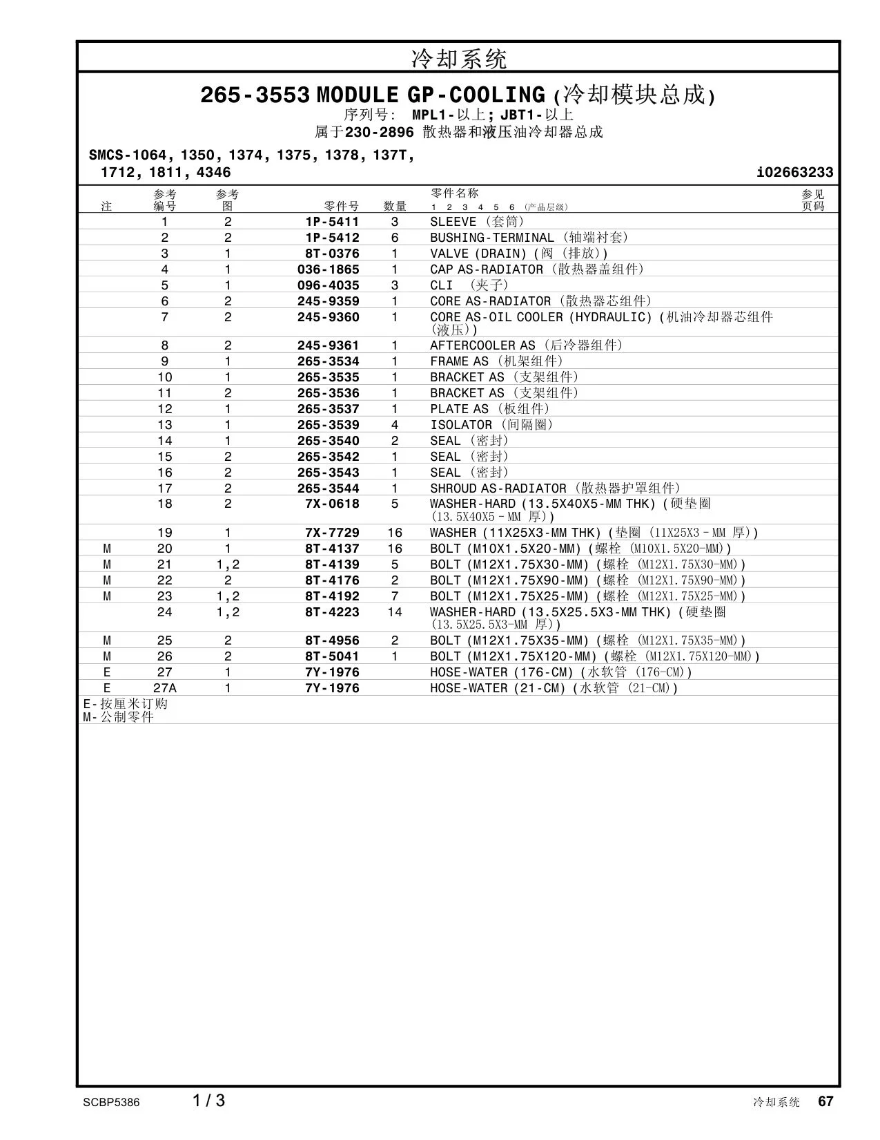 8T-5041 - BOLT (M12X1.75X120-MM)