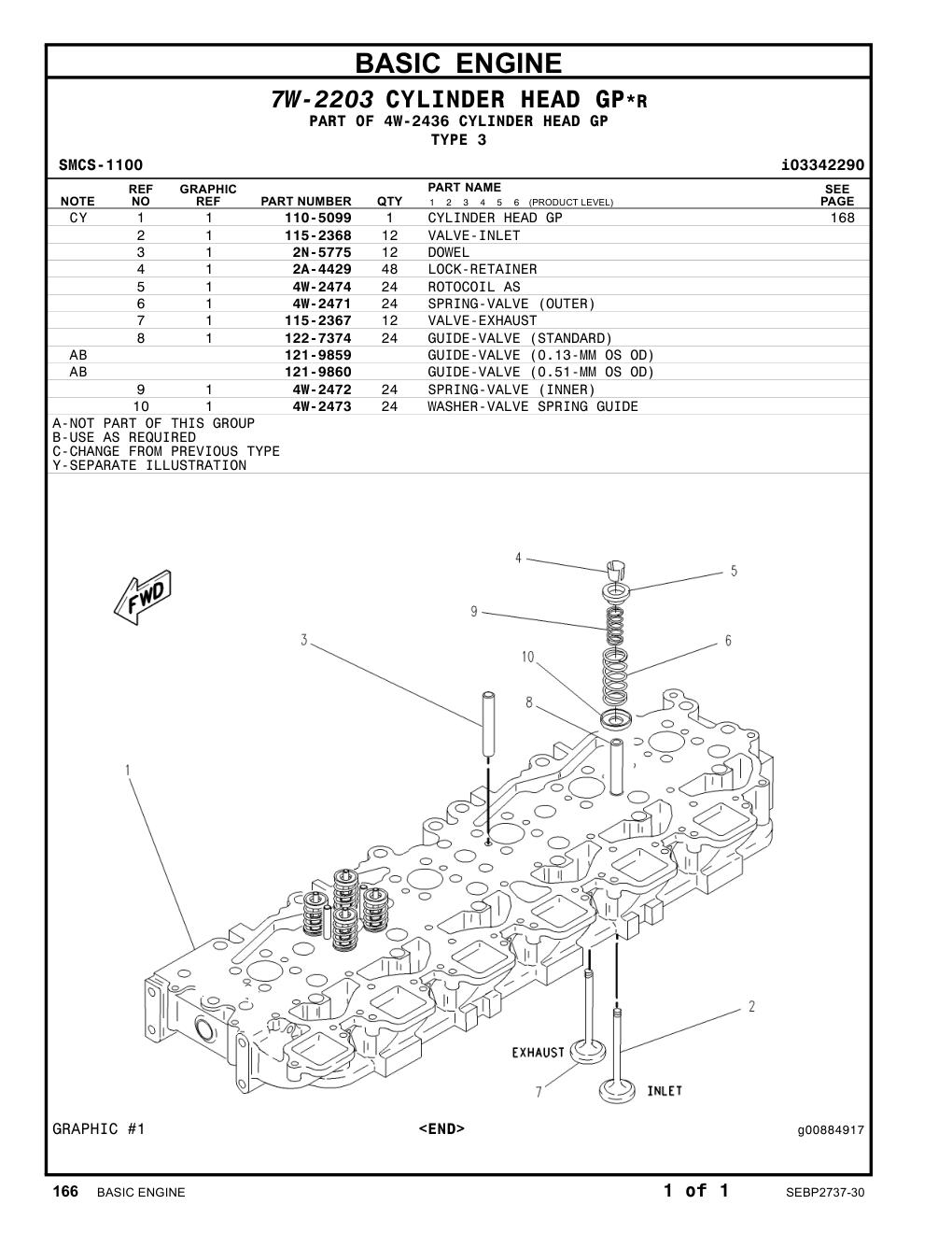 122-7374 - GUIDE-VALVE (STANDARD)